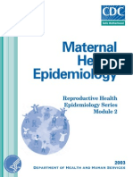 Maternal Health Epidemiology