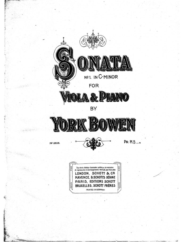 Bowen Viola Concerto