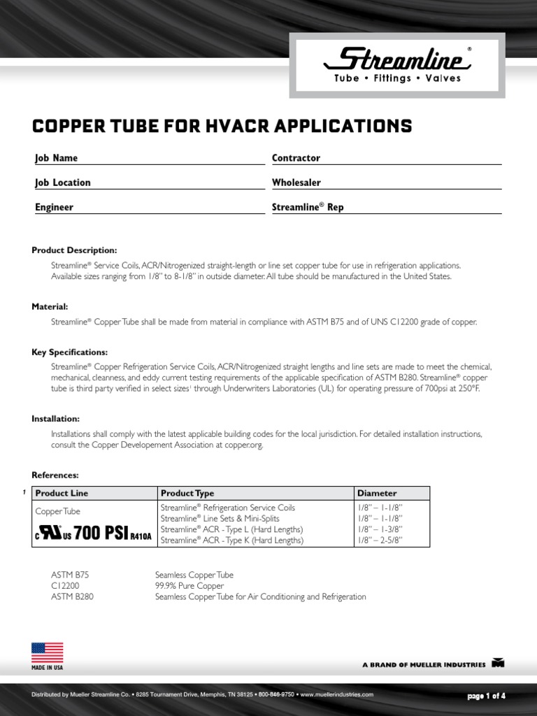 Copper Tube For HVACR Applications PDF Soldering Hvac