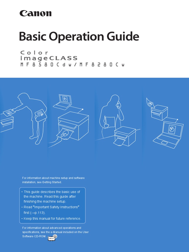 Canon ImageCLASS MF8580C Guide | PDF | Image Scanner | Fax