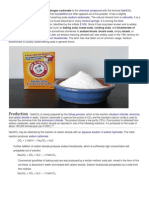 Production: Sodium Bicarbonate or Sodium Hydrogen Carbonate Is The