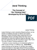 Lateral Thinking: The Concept of "Six Thinking Hats" Developed by Ed de Bono