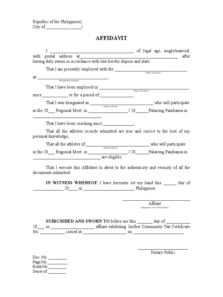 Private School Affidavit Ca