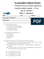 Quimica Aplicada - 11º - Modulo 3 I