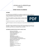 Normas Oficiales Para La Calidad Del Agua Colombia (1)