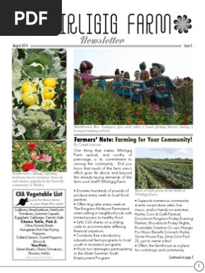 August Whirligig Newsletter