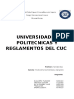 Universidades Politecnicas y Reglamentos de CUC