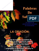 Palabras de Sabiduria 1 Lo