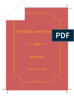 A Ciência Como Vocação- Maxm Weber