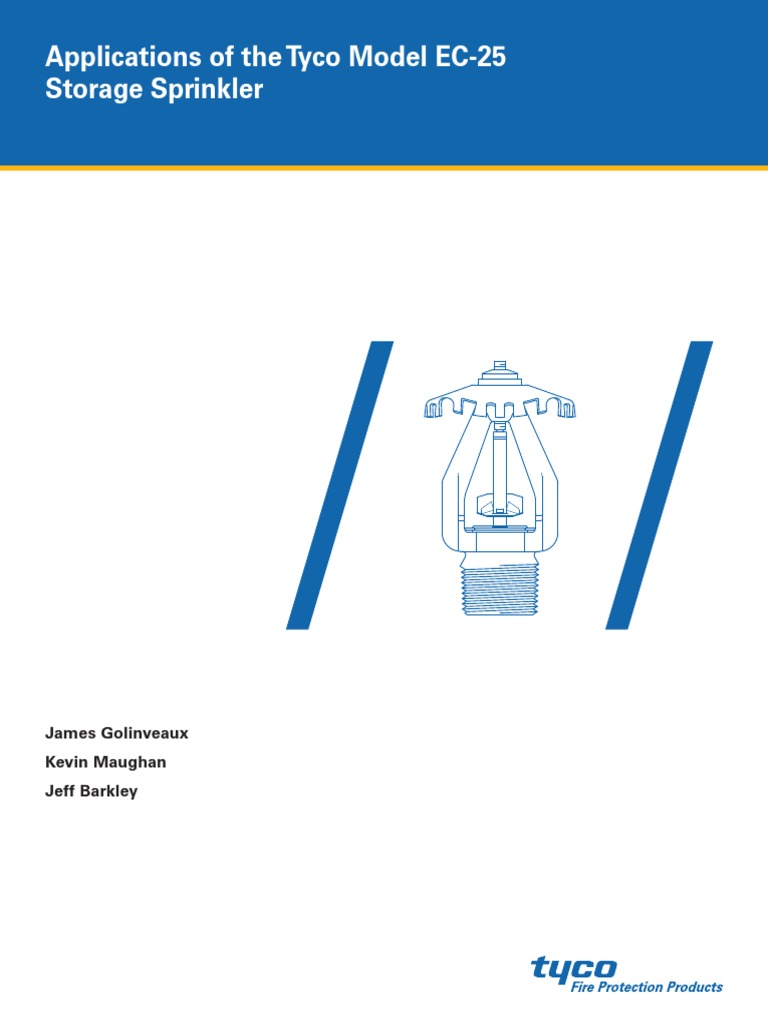 Apps Tyco EC-25 Storage Sprinkler 1-13 | PDF | Fire Sprinkler System ...