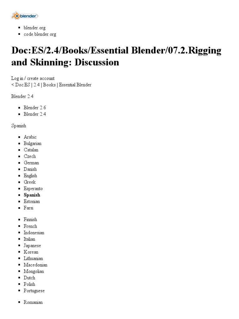 Rigging Blender Basics PDF PDF Ventana (informática) Rodilla