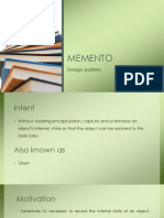 Design Pattern-Memento