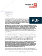 8.1.14 United to End Genocide Letter to President Obama on S Sudan-Africa Leader Summit