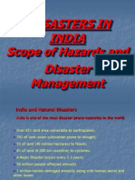 Disasters in India Scope of Hazards and Disaster Management