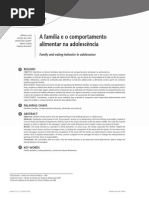 A Família e o Comportamento Alimentar Na Adolescência