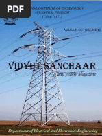 Vidyut Sanchaar Electrical Magazine October 2013 NIT Arunachal Pradesh