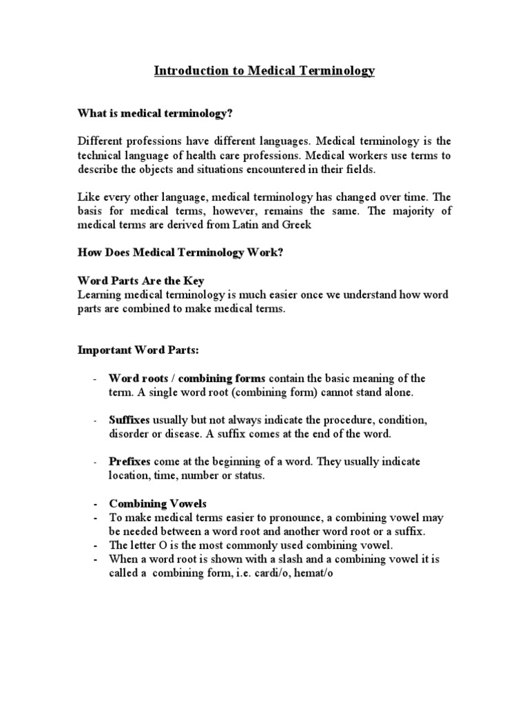 WHAT IS CONSIDERED MEDICAL TERMINOLOGY visual data 5