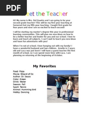 meet the teacher