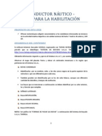 Guia para Habilitación Como Conductor Nautico