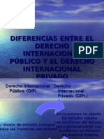 Diferencias Entre El Derecho Internacional Público y El