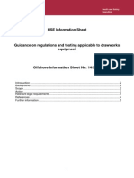 HSE Guidance to Regulation and Testing of Draws Equipment