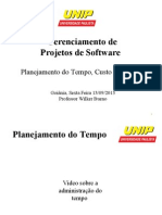 Gerenciamento de Projetos de Software: Planejamento Do Tempo, Custo e Qualidade