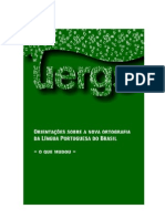 Acordo Ortográfico Da Língua Portuguesa - UERGS