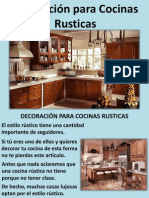 Decoración para Cocinas Rusticas