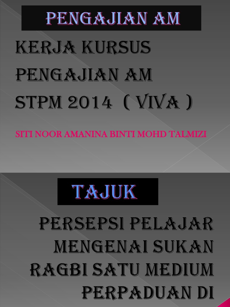 Contoh Soalan Esei Pengajian Am Penggal 2 - Lamaran R