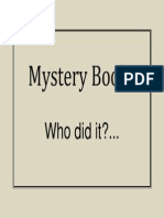 Mystery Books: Who Did It?..