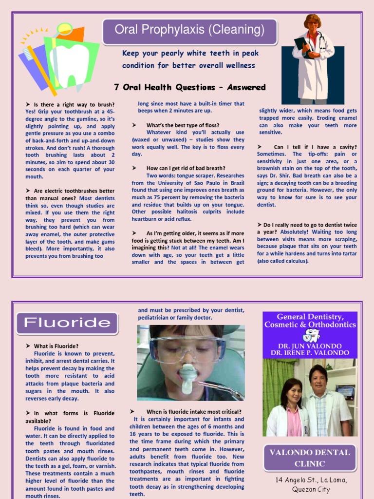 Essential Oral Hygiene Tips and Fluoride | PDF | Human Tooth | Tooth Enamel