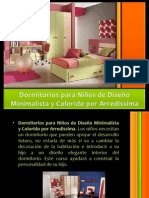 Dormitorios para Niños de Diseño en Diseño Minimalista y Colorido Por