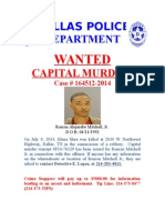 Wanted Poster Romon Mitchell