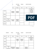 Horarios Quinto Año