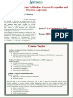 Brochure For Computerized Systems Validation