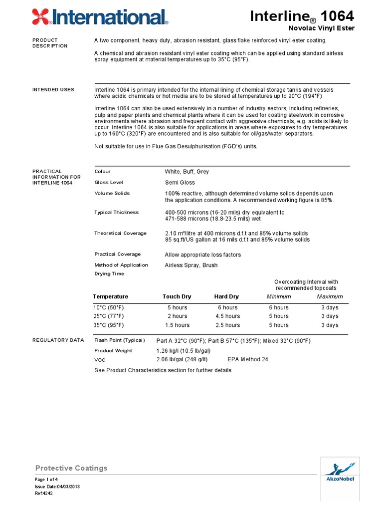 Vinyl Esterglass Flake Paint Wear Volatile Organic Compound