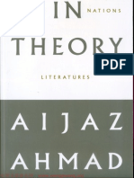 Aijaz Ahmad in Theory Classes Nations Literatures