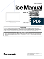 Panasonic Th-37pv80pa Th-37px80ba Th-37px80ea Th-42pv80pa Th-42px80ba Th-42px80ea Chassis Gph11de