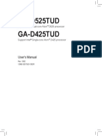 Motherboard Manual Ga-D525 (425) Tud e