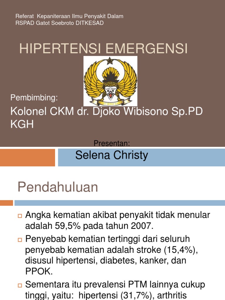 Krisis Hipertensi Hypertensive Crises Risa Herlianita Neliti