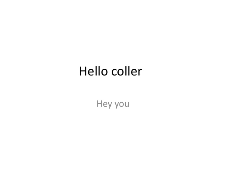 Hello | PDF