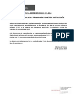 El Perú Ensambla Sus Primeros Aviones de Instrucción: Nota de Prensa Mindef 074-2014