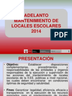 Mantenimiento de Locales Escolares