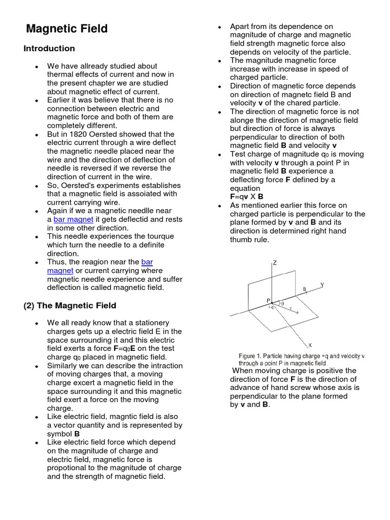 Magnetic Force on Charged Particles | PDF | Magnetic Field | Force