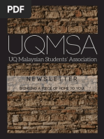 UQMSA Newsletter 2014 Sem 1