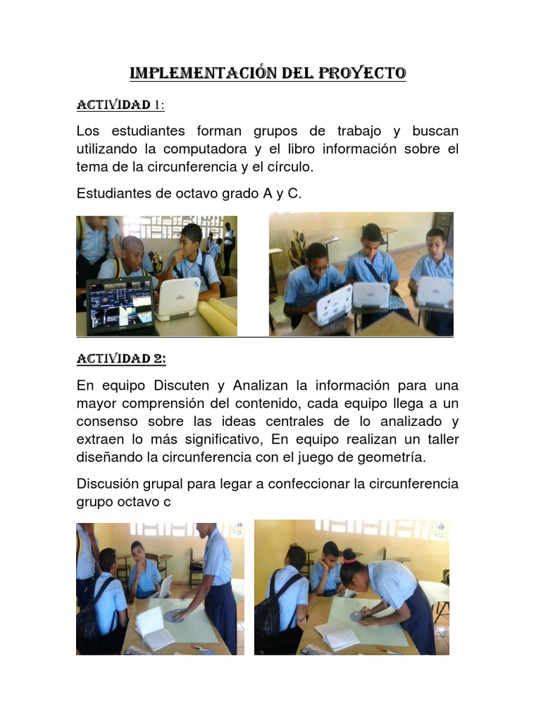 Implementacin Del Proyecto | PDF | Informática y tecnología de la ...