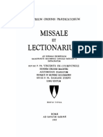 1985 Missale Et Lectionarium O.P.