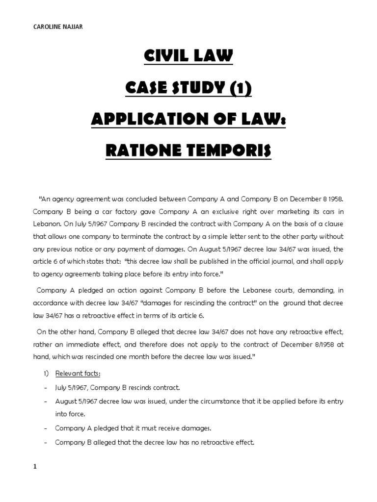 Case Study 1 | PDF | Ex Post Facto Law | Common Law