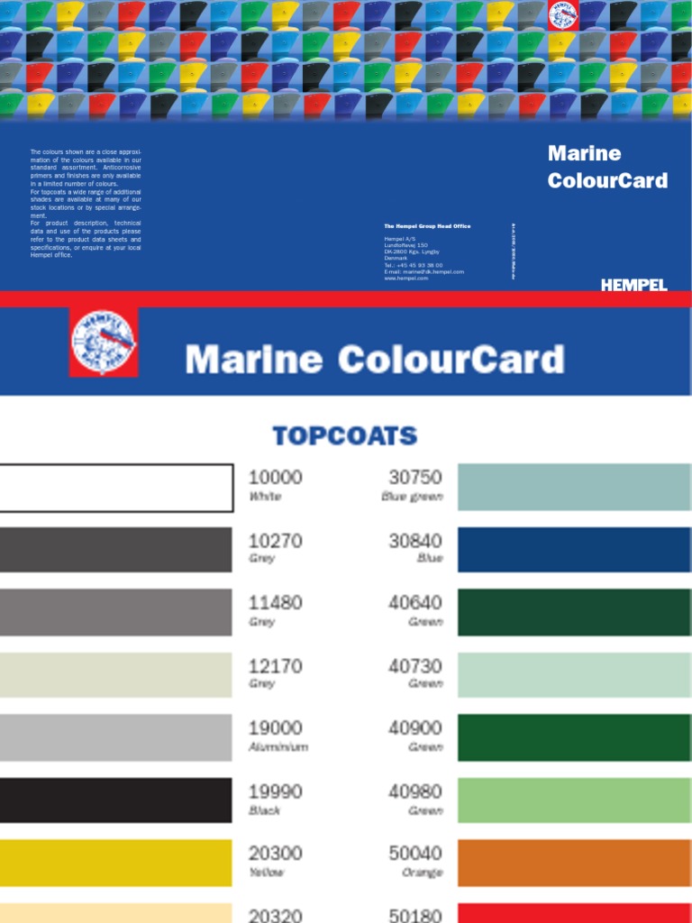 Hempel Colour Chart