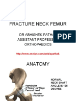 Fracture Neck Femur: DR Abhishek Pathak Assistant Professor Orthopaedics
